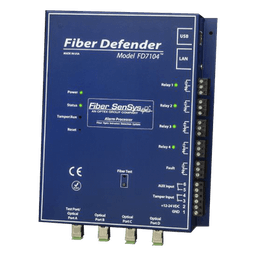 Sensor de Seguridad Perimetral por Fibra Óptica Sensitiva / 4 zonas / 800 metros máximo por zona