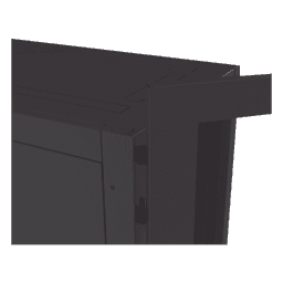 Gabinete de Piso para Telecomunicaciones / 45 UR / 1200 mm (3.94 ft) Profundidad / Carga 1300 kg / Puerta con Cristal Templado / 4 Postes Ajustables