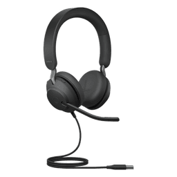 Jabra Jabra Evolve 2 40, Auricular stereo versión UC con aislamiento de ruido, conexión USB-A y indicador de ocupado (Busylight) (24089-989-999) 