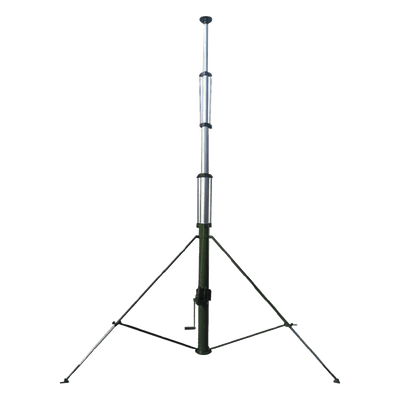 Mástil Telescópico Manual / 12 m (39.4 ft) / Carga 20 kg / Aluminio 6063 / IP65 / 7 Secciones