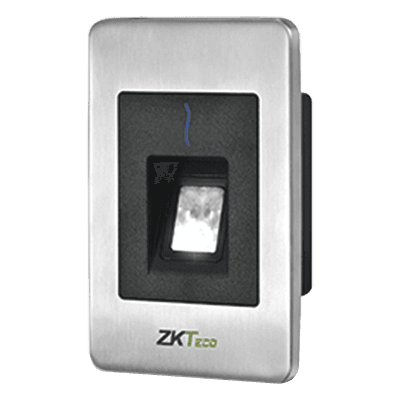 Lector Esclavo de Huella y Proximidad / RS-485 / IP65 / Acero Inoxidable / Exterior / ZKFinger VX10.0