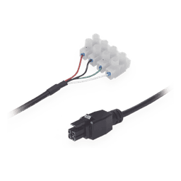 Cable de Potencia / Terminal de Tornillo 4 Vías / Conector 4-Pin 3 mm / 26 AWG / 2000 mm (6.56 ft) / Codificación por Color