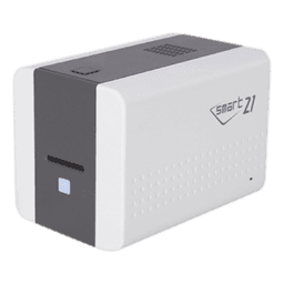 Impresora de Tarjetas Semi- automática SMART21 / Ingreso de Tarjetas Manual/Incluye Ribbon, Software y 100 Tarjetas PVC