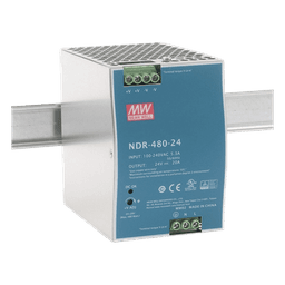 Fuente de poder industrial para riel DIN / 480W / 24Vcc / 20A / Entrada: 100-240Vca
