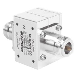 Protector Coaxial RF / 1.5-700 MHz / 50 Ω / 2 kW / Conectores N Hembra / Ceja Lateral / Flange