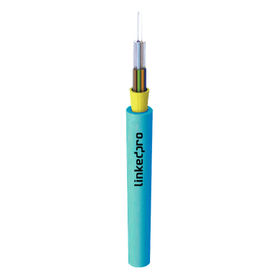 Cable de Fibra Óptica Multimodo OM3 50/125, 6 Hilos, para Interior, Tight Buffer 900µm, OFNR Riser, Dieléctrica, Precio Por Metro, (Hasta 2000 Metros en un Solo Tramo de Cable)