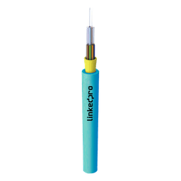 Cable de Fibra Óptica Multimodo OM3 50/125, 6 Hilos, para Interior, Tight Buffer 900µm, OFNR Riser, Dieléctrica, Precio Por Metro, (Hasta 2000 Metros en un Solo Tramo de Cable)