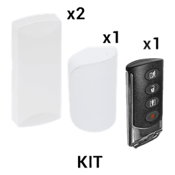 KIT Básico Sensores Inalámbricos - Incluye 2 Contactos Magnéticos, 1 PIR y 1 Llavero - Compatibles con Honeywell y PRO4GEN2