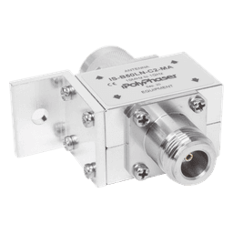 Protector RF Coaxial Para 10 a 1000 MHz Con Ceja Frontal Con Conectores N Macho y N-Hembra, 50 Ω