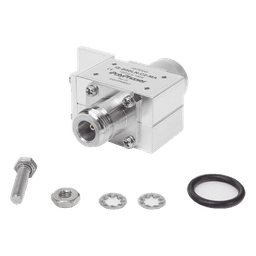 Protector RF Coaxial Para 10 a 1000 MHz Con Ceja Frontal Con Conectores N Macho y N-Hembra, 50 Ω