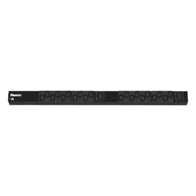 PDU Básico para Rack / 120 Vca / 20 A / 20x C13 + 2x C19 / NEMA L5-20P / Vertical 0U / 1.69 x 32.2 x 2.09 in
