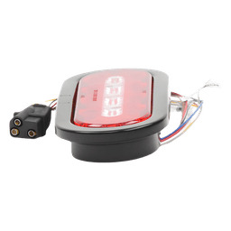 Luz LED Multifuncional Trasera / 69 Patrones de Destello / 12-24 V / IP67 / Conector PL3 / 5.4" x 5.4"