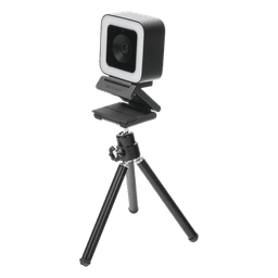Cámara Web ALTA DEFINICIÓN (1080p) / Aro de Luz Interconstruido / Gran Angular / Micrófono Integrado / Conector USB de 2 mts / Fácil de Instalar / Reducción de Ruido Inteligente