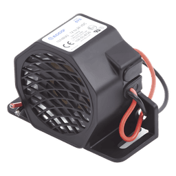 Alarma de Reversa Vehicular / 107 dBA / 12-24 VDC / Sensor de Ruido Ambiental / Nylon Reforzado con Fibra de Vidrio / -40 °F a 185 °F (-40 °C a 85 °C)