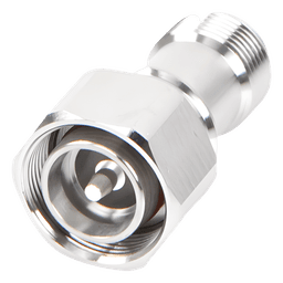 Adaptador RF en Línea / 4.3-10 Macho a N Hembra / 50 Ohm / 5,500 MHz / PIM -160 dBc / VSWR 1.10:1