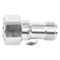 Adaptador RF en Línea / 4.3-10 Macho a N Hembra / 50 Ohm / 5,500 MHz / PIM -160 dBc / VSWR 1.10:1