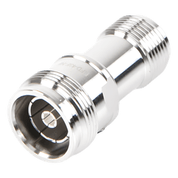Adaptador RF en Línea / 4.3-10 Macho a N Hembra / 50 Ohm / 5,500 MHz / PIM -160 dBc / VSWR 1.10:1