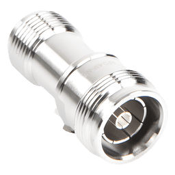 Adaptador RF en Línea / 4.3-10 Macho a N Hembra / 50 Ohm / 5,500 MHz / PIM -160 dBc / VSWR 1.10:1