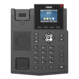 Teléfono IP empresarial para 4 líneas SIP con pantalla LCD de 2.4 pulgadas a color, Opus y conferencia de 6 participantes, PoE.