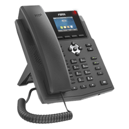 Teléfono IP empresarial para 4 líneas SIP con pantalla LCD de 2.4 pulgadas a color, Opus y conferencia de 6 participantes, PoE.