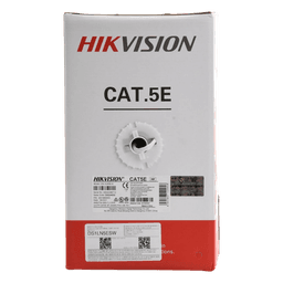 Bobina UTP / Cat5E 24 AWG / 305 m (1000 pies) / 100% Cobre / PVC CM / Interior / PoE / 100 MHz