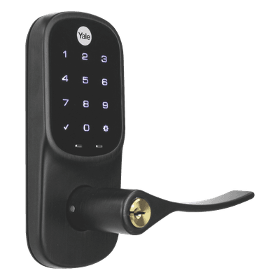 Cerradura  YRL226 con Teclado Táctil y Manija /Smarphone Control Opcional/ bronce Antiguo/ Para puertas de 35 mm a 45 mm de espesor.