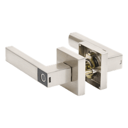 Manija Castelli Biométrica/ Niquel Satinado / 30 usuarios / Para Puerta Izq o Derecha de 60-70mm