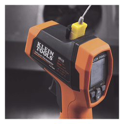 Termómetro Infrarrojo / Doble Láser / IR y Sonda Tipo K / Rango -40 a 650 °C (-40 a 1200 °F) / Resolución 20:1 / Emisividad Ajustable