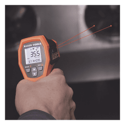 Termómetro Infrarrojo / Doble Láser / IR y Sonda Tipo K / Rango -40 a 650 °C (-40 a 1200 °F) / Resolución 20:1 / Emisividad Ajustable