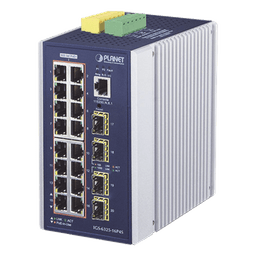 Switch Industrial Capa 3, 16 Puertos 10/100/1000T 802.3 AT POE +, 4 Puertos 1G / 2.5G SFP