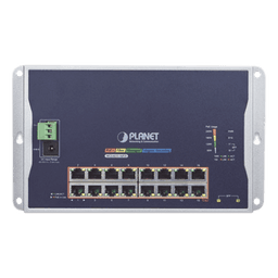 Switch Industrial Administrable Capa 2 de Pared,16 Puertos PoE 802.3at Gigabit y 2 Puertos SFP