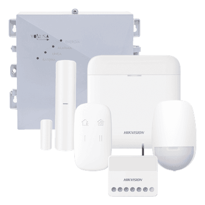 (AX PRO + YONUSA) KIT de Alarma AX PRO / Incluye: 1 Hub con bateria de respaldo / 1 Energizador 2500Mts Lineales / 1 Relevador 0 a 36 Vcc (Max. 5 A) con Entrada de Alarma 27/7 / 1 Keyfob / 1 PIR Interior / 1 Magnético