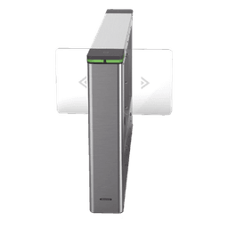 Torniquete Swing CENTRAL para Ampliar Numero de Carriles / Incluye Panel y Lectores de Tarjeta / TCP/IP Administrable por iVMS-4200 (Requiere Torniquete Izquierdo) / Carril de 90 cms / 6,000,000 MCBF / 12 Pares de IR 