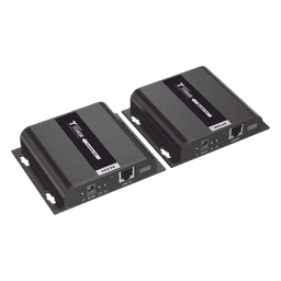 Kit Extensor HDMI para distancias de 120 metros / Resolución 4K @ 30Hz / Cat 6 / Soporta conexión Uno a Uno y Uno a Muchos / Soporta hasta 253 Rx / Baja Latencia / Uso 24/7 / Soporta HDbitT / Compatible con Switch Gigabit