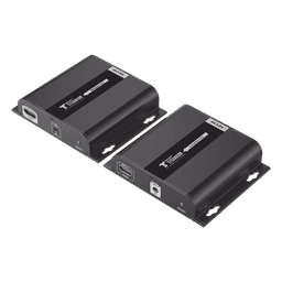 Kit Extensor HDMI para distancias de 120 metros / Resolución 4K @ 30Hz / Cat 6 / Soporta conexión Uno a Uno y Uno a Muchos / Soporta hasta 253 Rx / Baja Latencia / Uso 24/7 / Soporta HDbitT / Compatible con Switch Gigabit