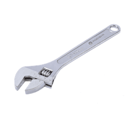 Llave Ajustable (Perico) de 20.5 cm (10”). Apertura máxima de Mordaza de 30 mm.