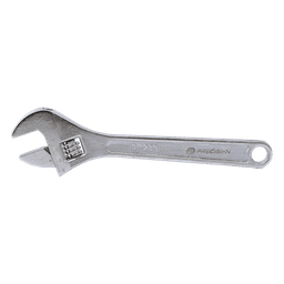 Llave Ajustable (Perico) de 20.5 cm (10”). Apertura máxima de Mordaza de 30 mm.