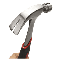 Martillo de Uso Rudo / Acero Forjado Monobloque / 16 oz (454 g) / Uña Curva / Sujetador Magnético / Mango Antideslizante