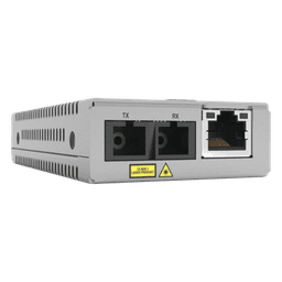 Convertidor de Medios Gigabit / 10/100/1000Base-T a 1000Base-LX / SC Monomodo / Alcance 20 km (65,616 ft) / Compatible con Chasis MMCR18