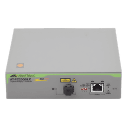 Convertidor de medios Gigabit Ethernet PoE+ a fibra óptica, conector LC, multimodo (MMF), distancia hasta 550 m