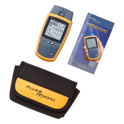 Verificador de Red MicroScanner2, para Comprobación de Redes de Voz, Datos y Video, con Pantalla LCD Retroiluminada