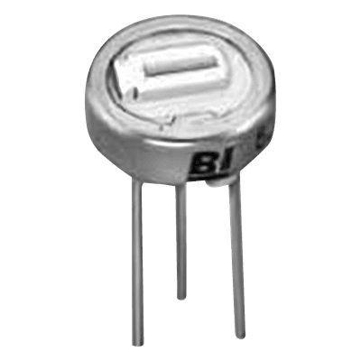 Potenciómetro Trimmer 200 Ohm, 6.35 mm, 1 Vuelta, 1/2 Watt.