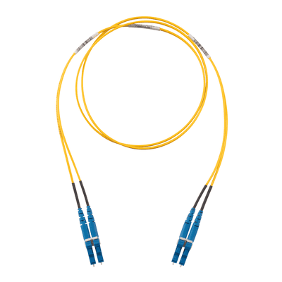 Jumper de Fibra Óptica Monomodo / OS2 9/125 / LC-LC Duplex / LSZH / 1 m (3.28 ft) / Amarillo