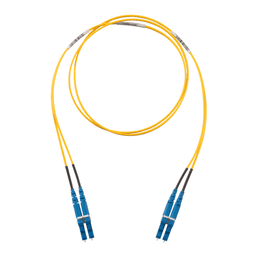 Jumper de Fibra Óptica Monomodo / OS2 9/125 / LC-LC Duplex / LSZH / 1 m (3.28 ft) / Amarillo