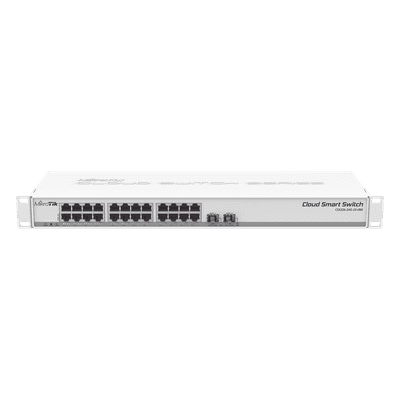 Cloud Smart Switch / 24 Puertos Gigabit / 2 Puertos SFP+ 10G / 1U Rackmount / -40°C a +70°C / 19W / 1.44 ft x 0.47 ft x 0.14 ft