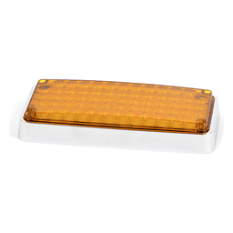 Luz de Advertencia LED / 7x3" / 66 LED / 12 VCC / 1 A / 10 Patrones de Destello / Color Ámbar / Montaje Permanente