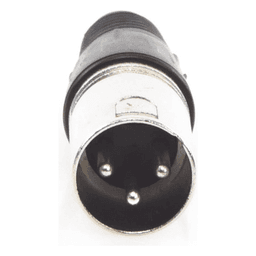 Conector XLR 3 Pines Macho | Ideal para Conexiones de Micrófonos, Mezcladoras | Equipo de Audio Profesional