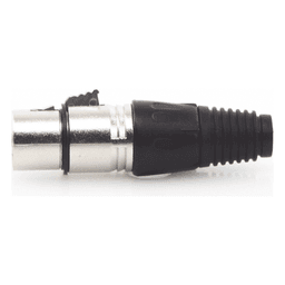 Conector XLR 3 Pines Hembra | Ideal para Conexiones de Micrófonos y Mezcladoras | Equipo de Audio Profesional