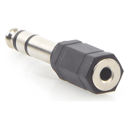 Adaptador de audio 3.5mm hembra a 6.3mm macho (Audio estereo)