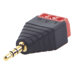Conector de audio de 3.5mm macho a terminal de tornillo de 3 pines